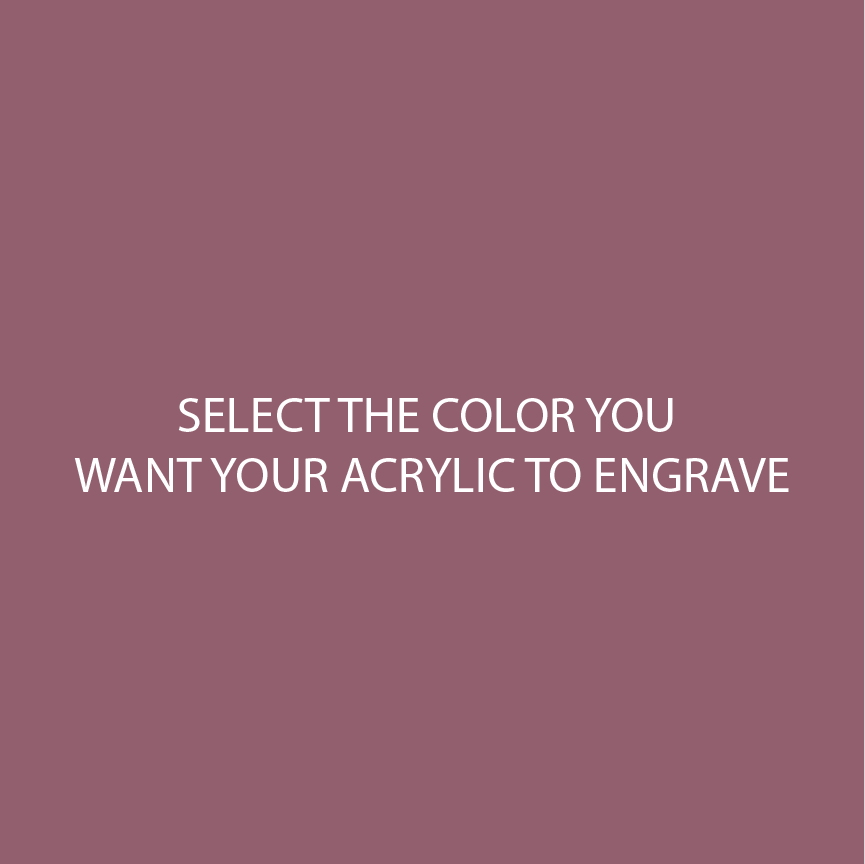 Mauve Two Tone Acrylic Sheets | SELECT YOUR ENGRAVE COLOR - CMB Two Tone